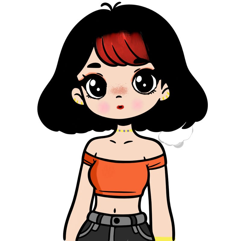 girl in a cute crop top