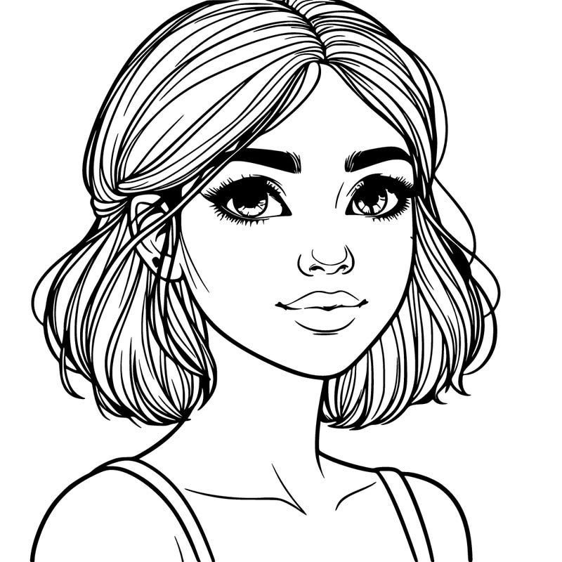 realistic girl with freckles