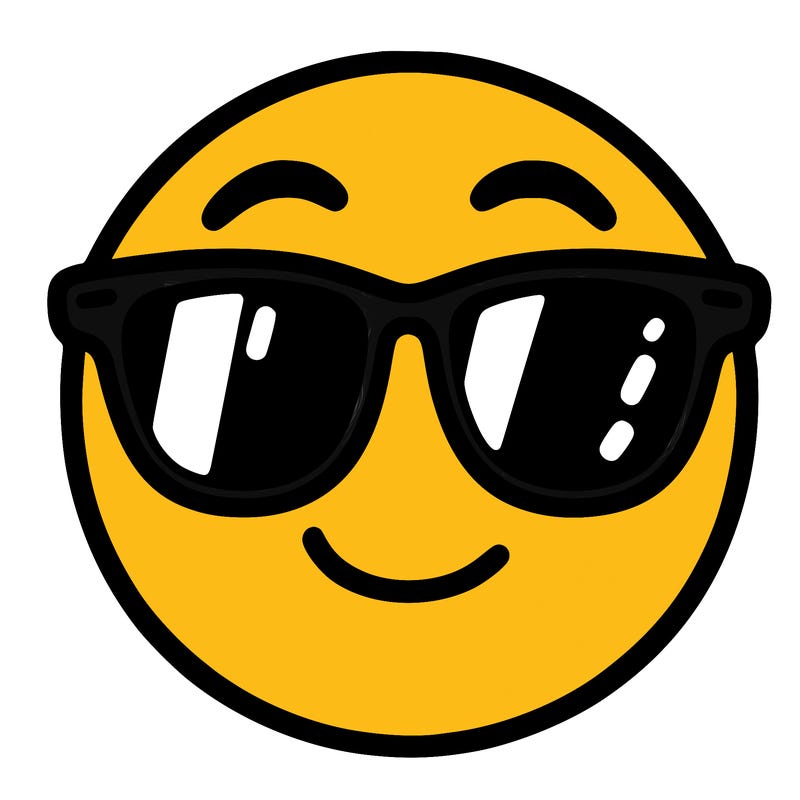 emoji with sunglasses