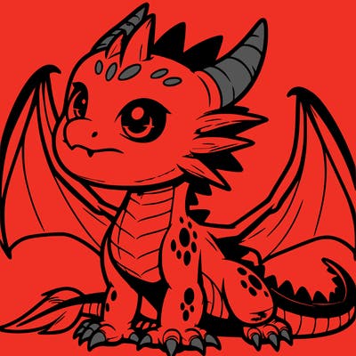 fierce baby night dragon