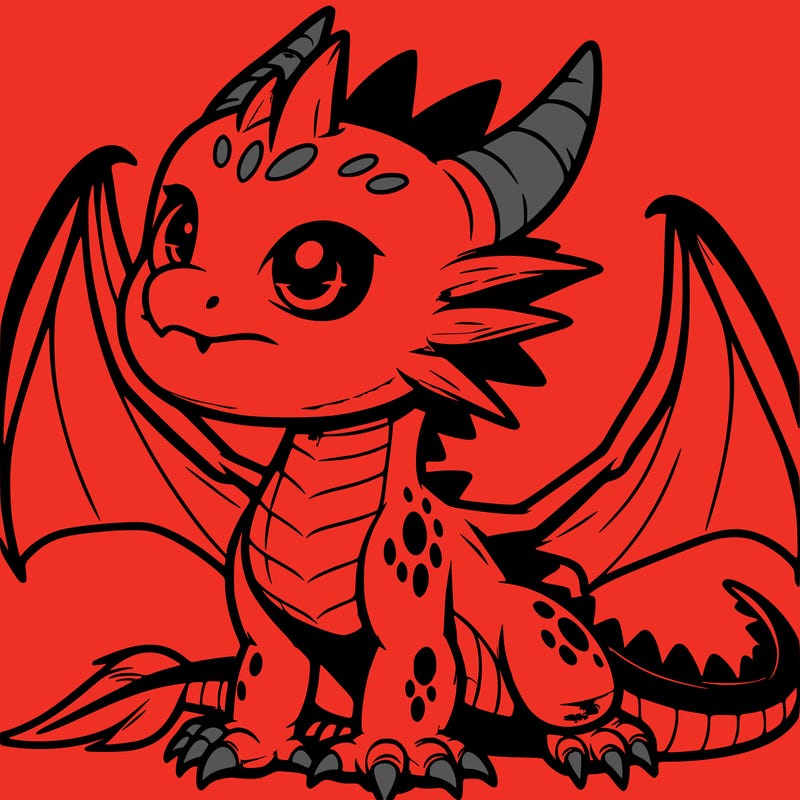 fierce baby night dragon