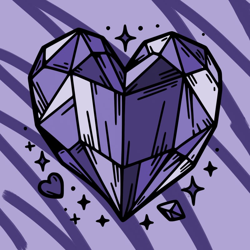 crystal heart