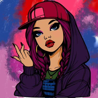 realistic hip hop girl