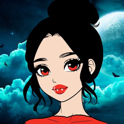 realistic pretty girl with hair in bun