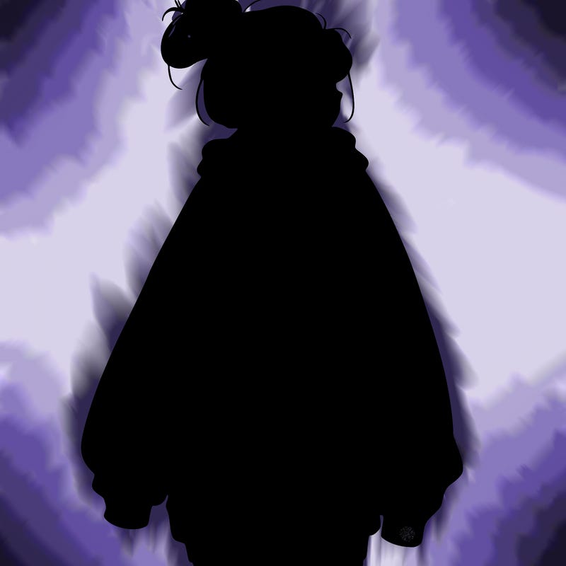 realistic girl with a oversized sweatshirt on and a bun