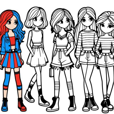 group of girls