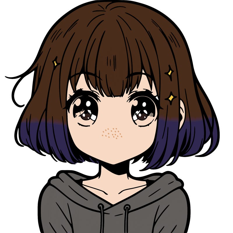 girl with short hair with bangs anime