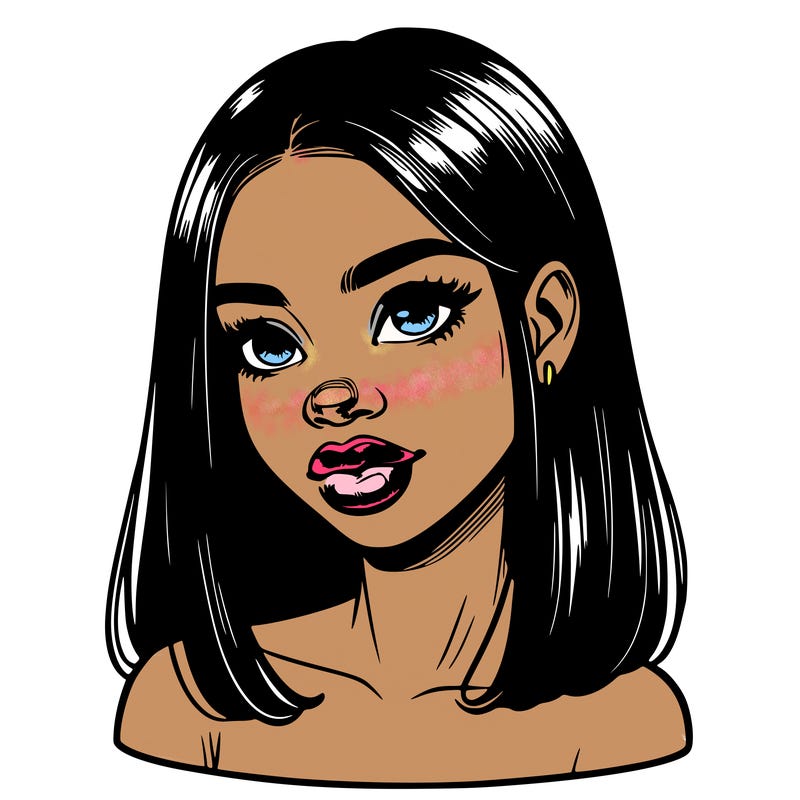 realistic black girl