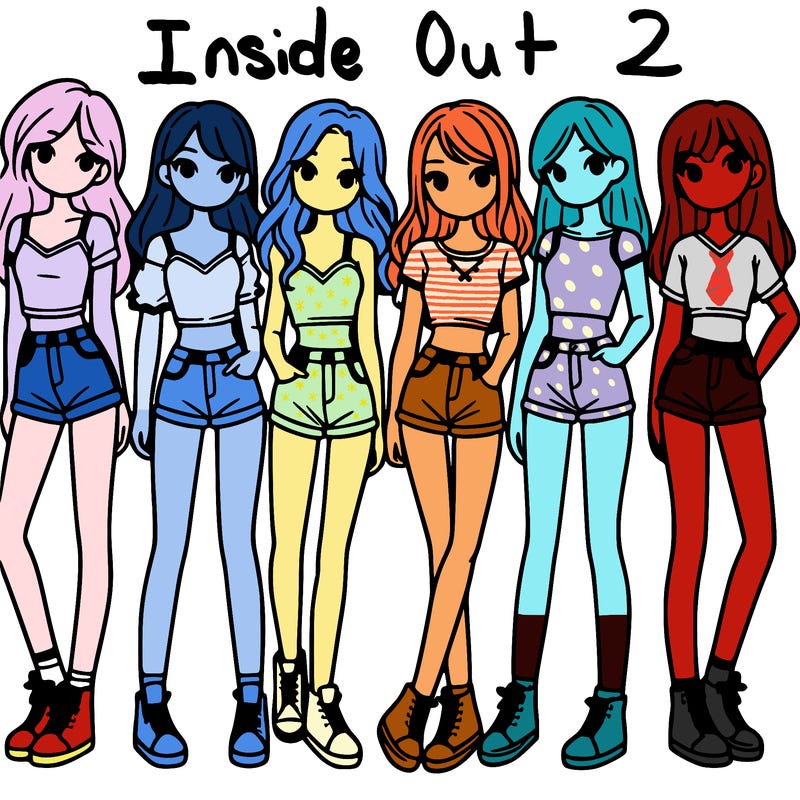 a group of girls wearing crop tops and shorts