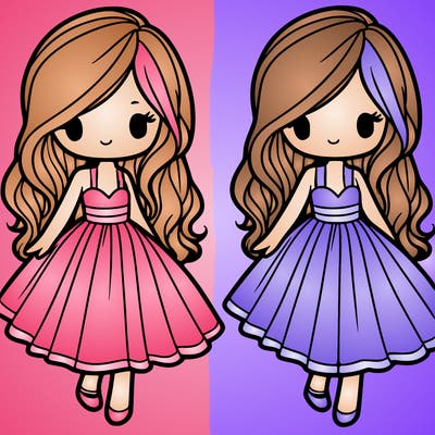 girl in a flowy dress