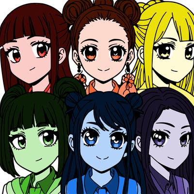 anime faces