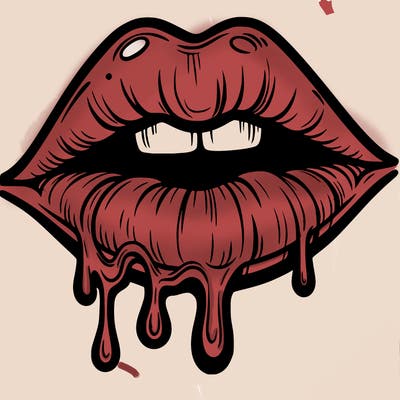 lips that look realistic and drip