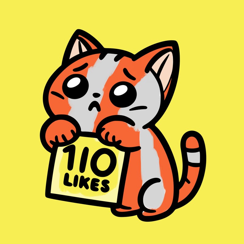 a cat begging for 10 likes