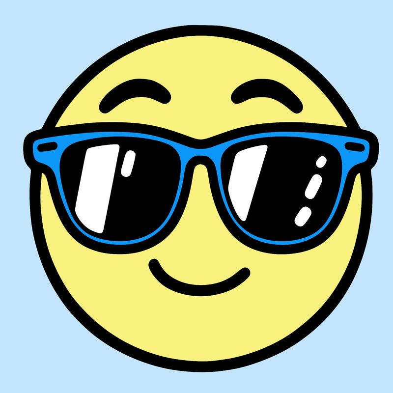 emoji with sunglasses
