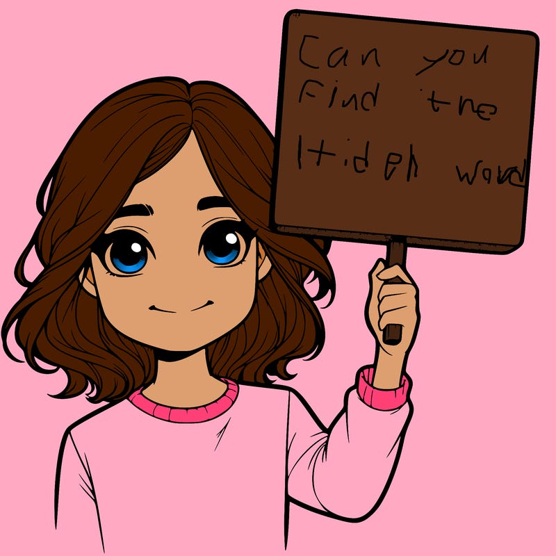 realistic girl holding up a sign