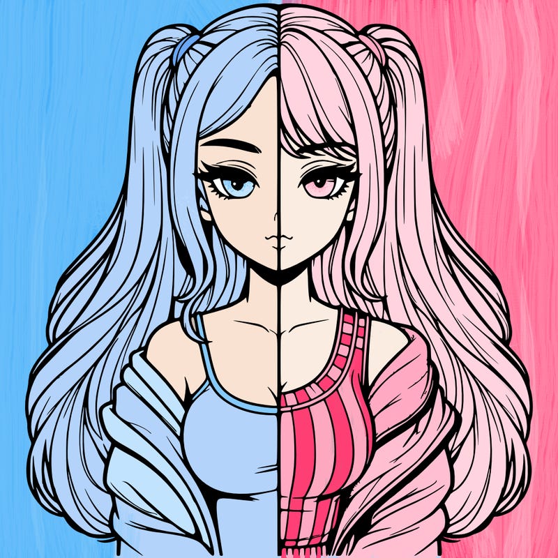 realistic girl split