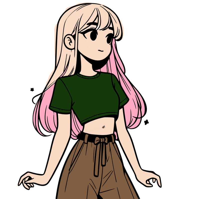 girl in a cute crop top