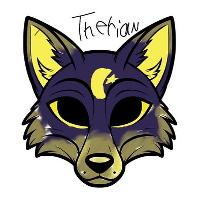 a fox therian mask