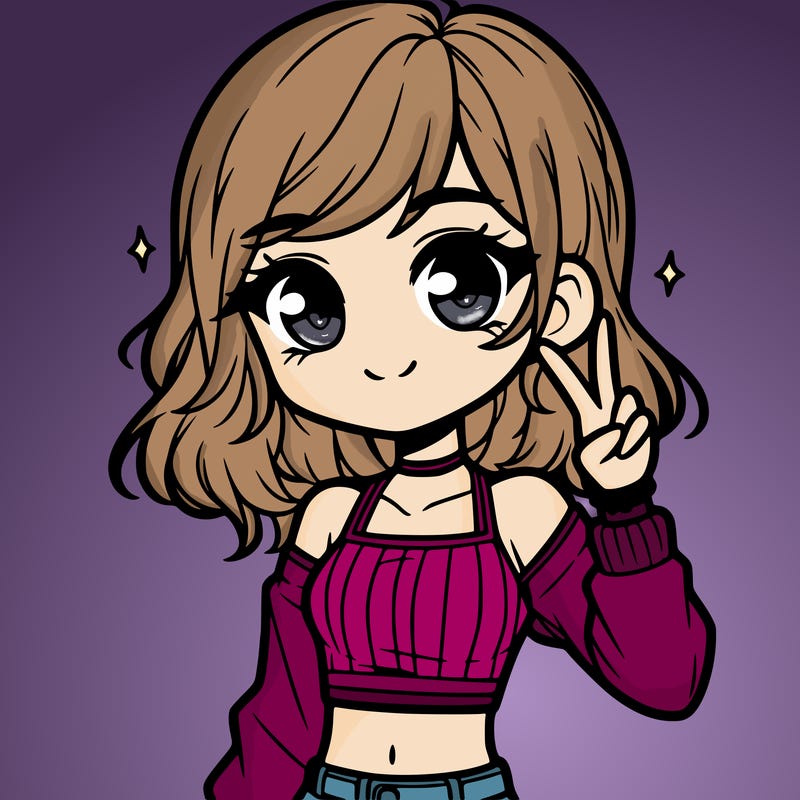 cute girl with crop top