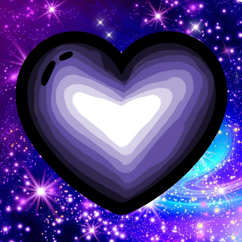 a blank heart