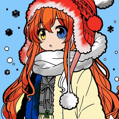 winter anime girl