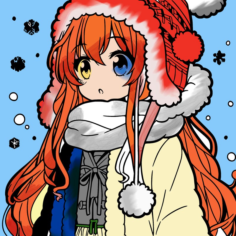 winter anime girl