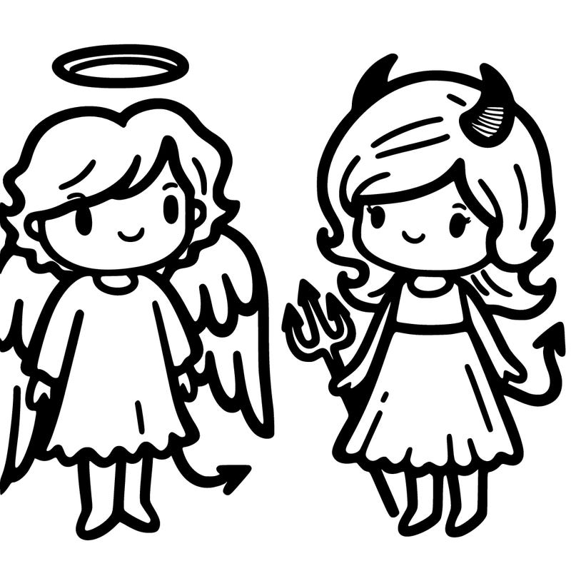 angel and devil