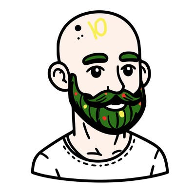 bald man with beard