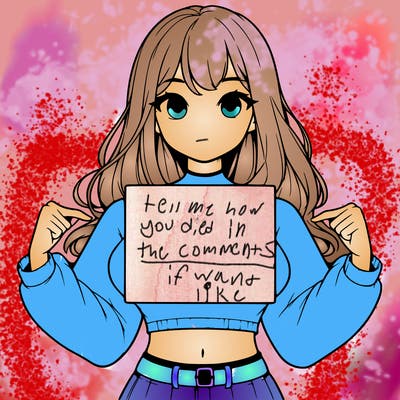 girl holding a blank sign in a long sleeve crop top