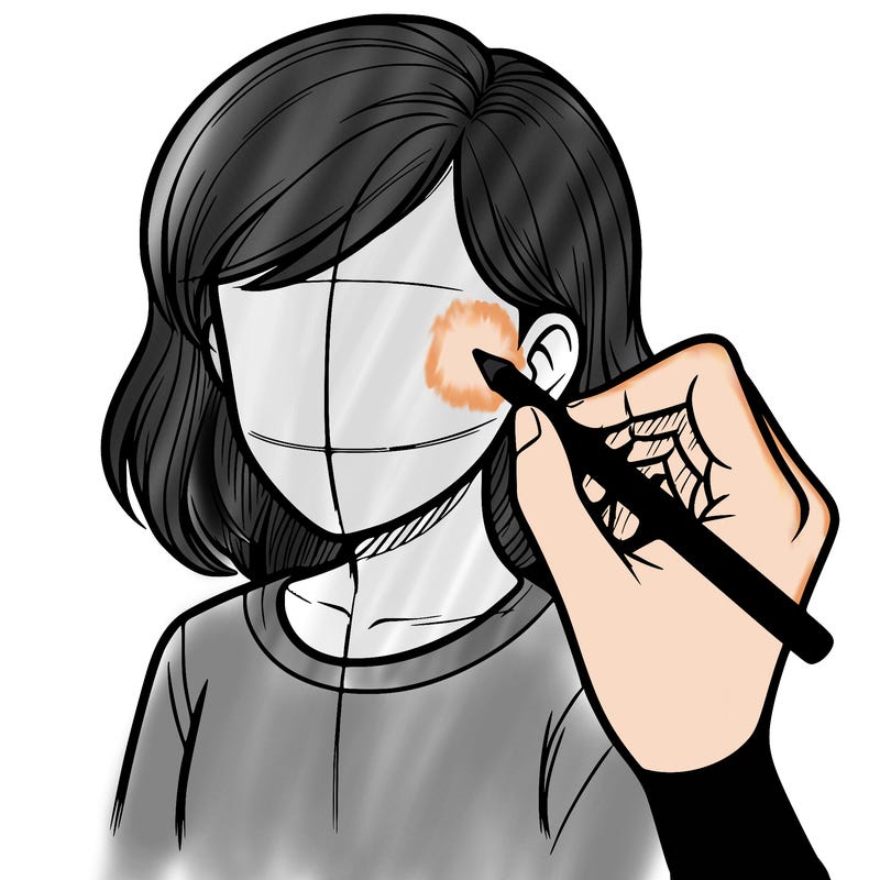 drawing a realistic person