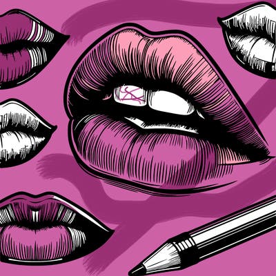 realistic  lips