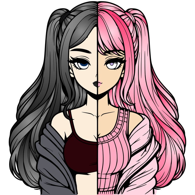 realistic girl split