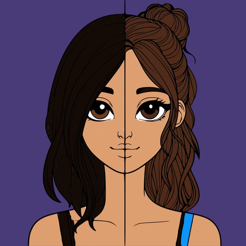 realistic girl split