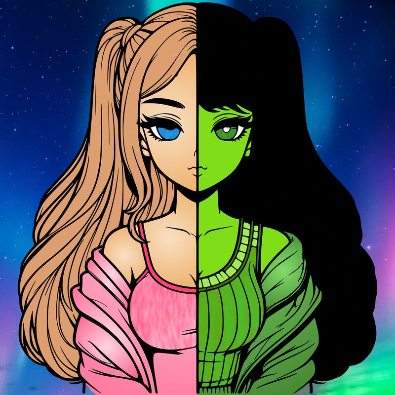 realistic girl split