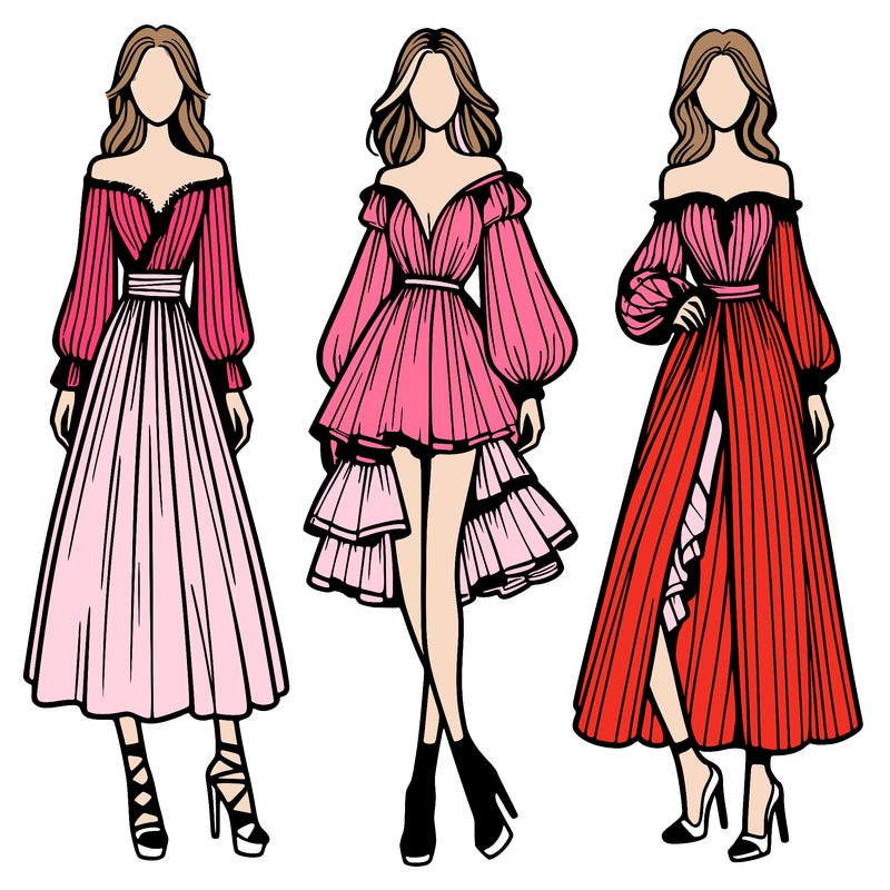 fashion models dresses