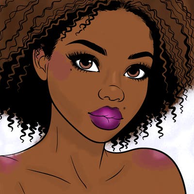 realistic black girl