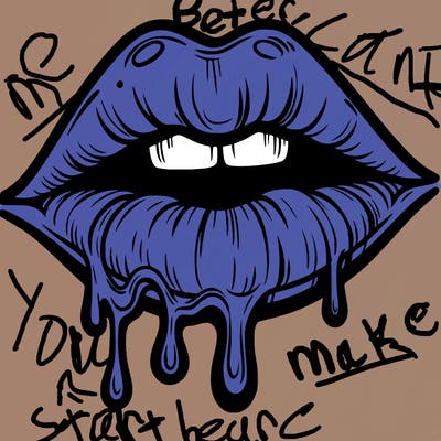 lips that look realistic and drip