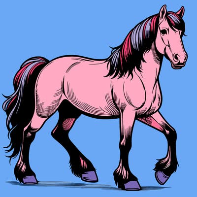 realistic horse