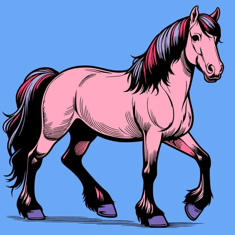 realistic horse