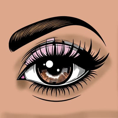 realistic eye for makeup