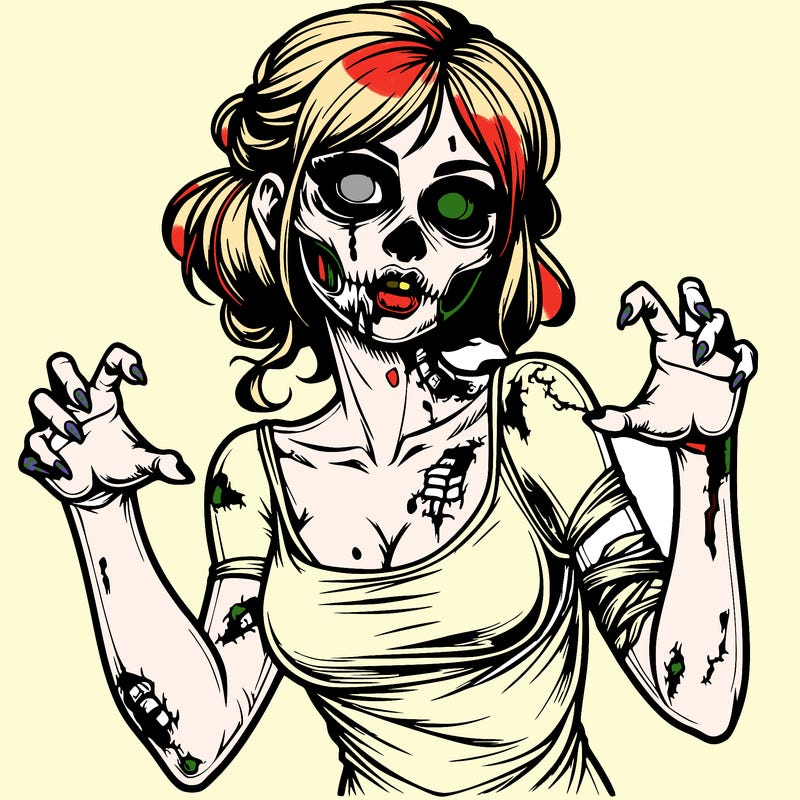 realistic zombie girl