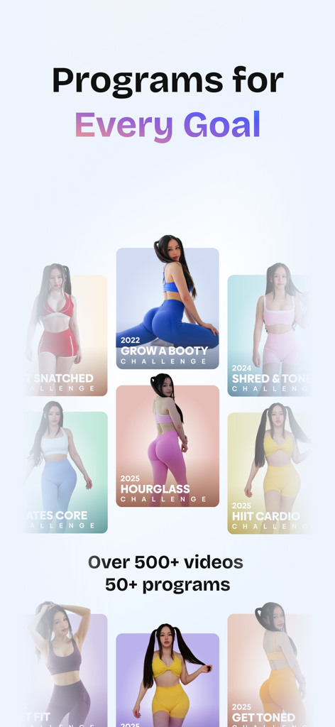 Core: Fitness & Nutrition - A variety of Chloe Ting workout programs and challenges in the Core fitness app