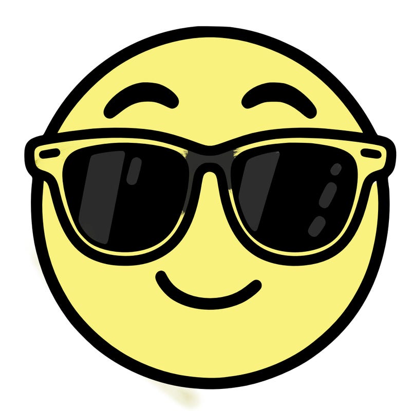 emoji with sunglasses
