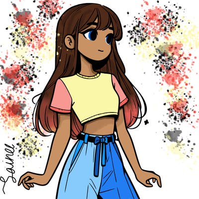 girl in a cute crop top