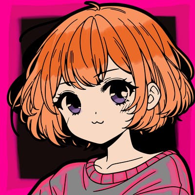 cool anime girl with short hair