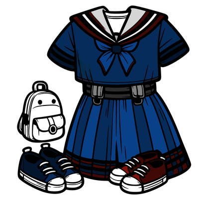 first day of school *sailor outfit*