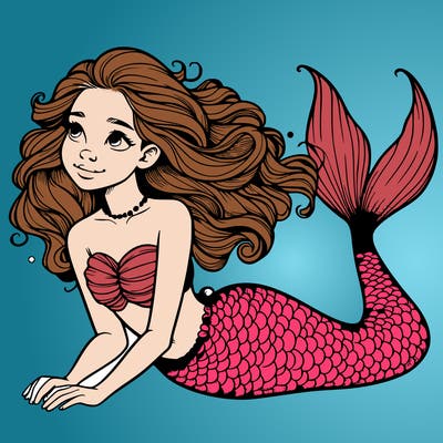 a realistic mermaid