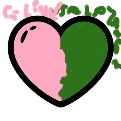 a blank heart