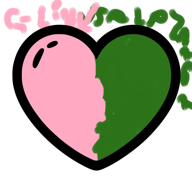a blank heart