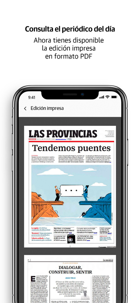 Las Provincias - Digitale gedruckte Ausgabe der Zeitung Las Provincias auf einem Smartphone-Bildschirm